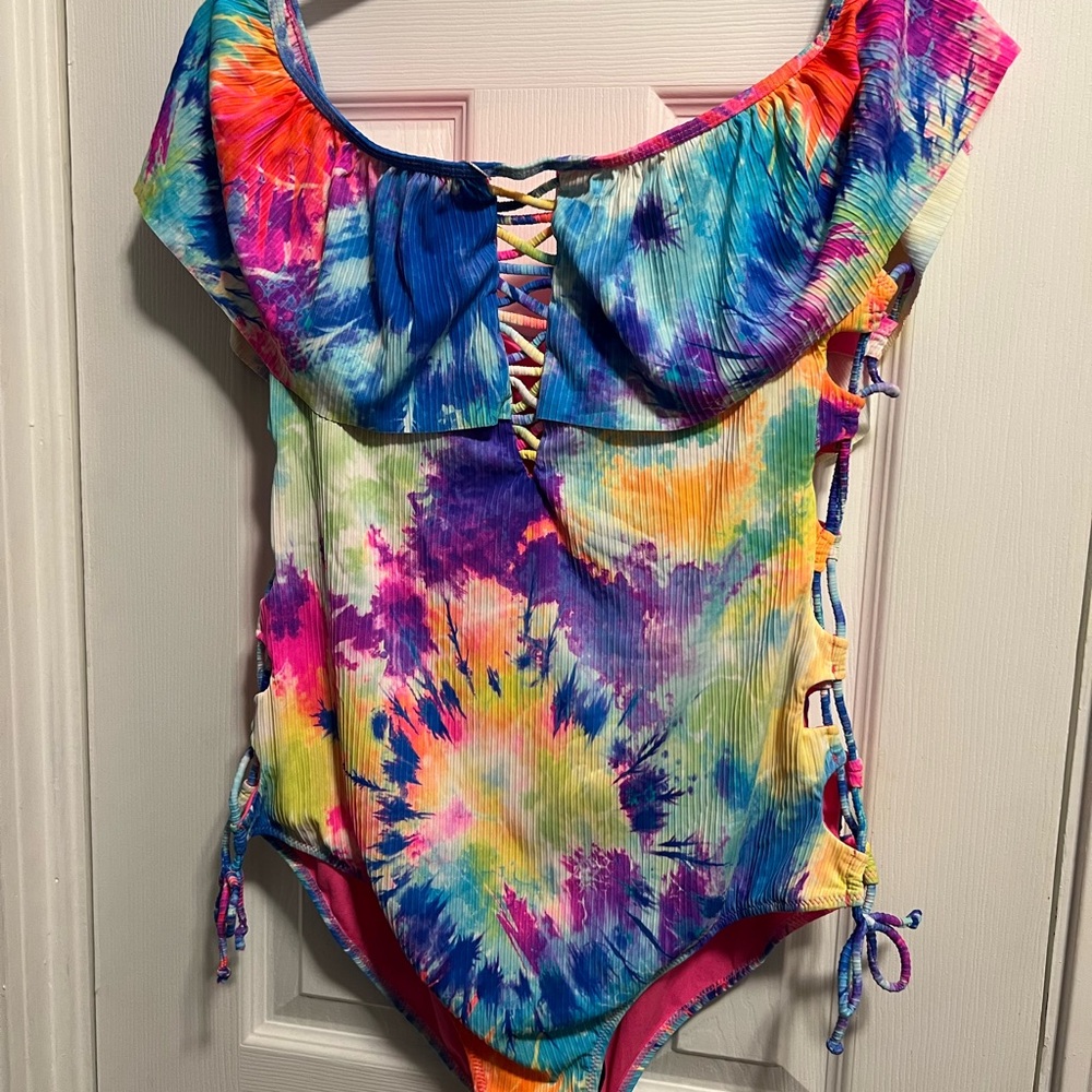 Coastal waves bathing suit size 1X new with tags